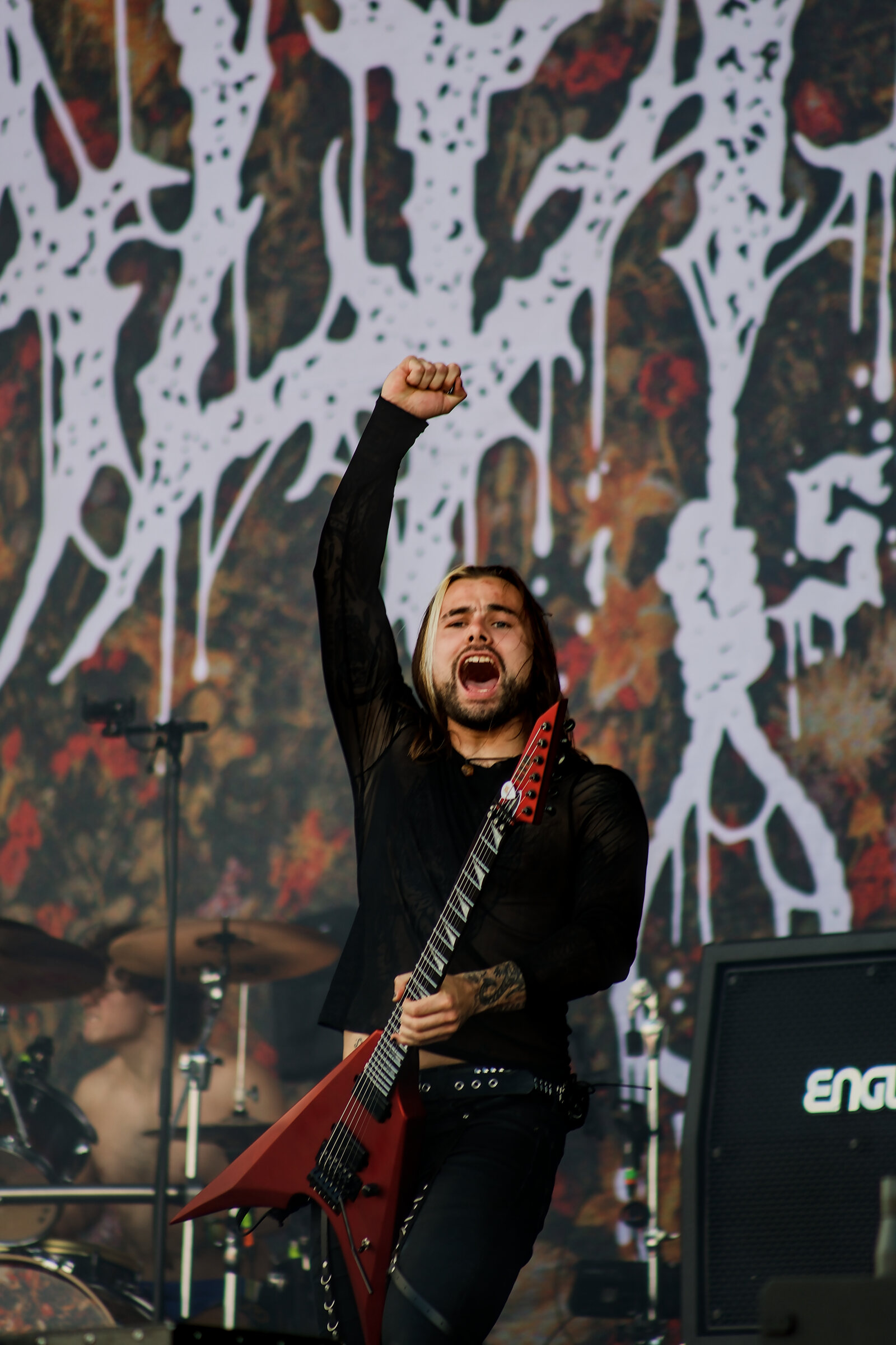 Yannick Lehmann, guitarrista de Paleface Swiss, en Download Festival 2026